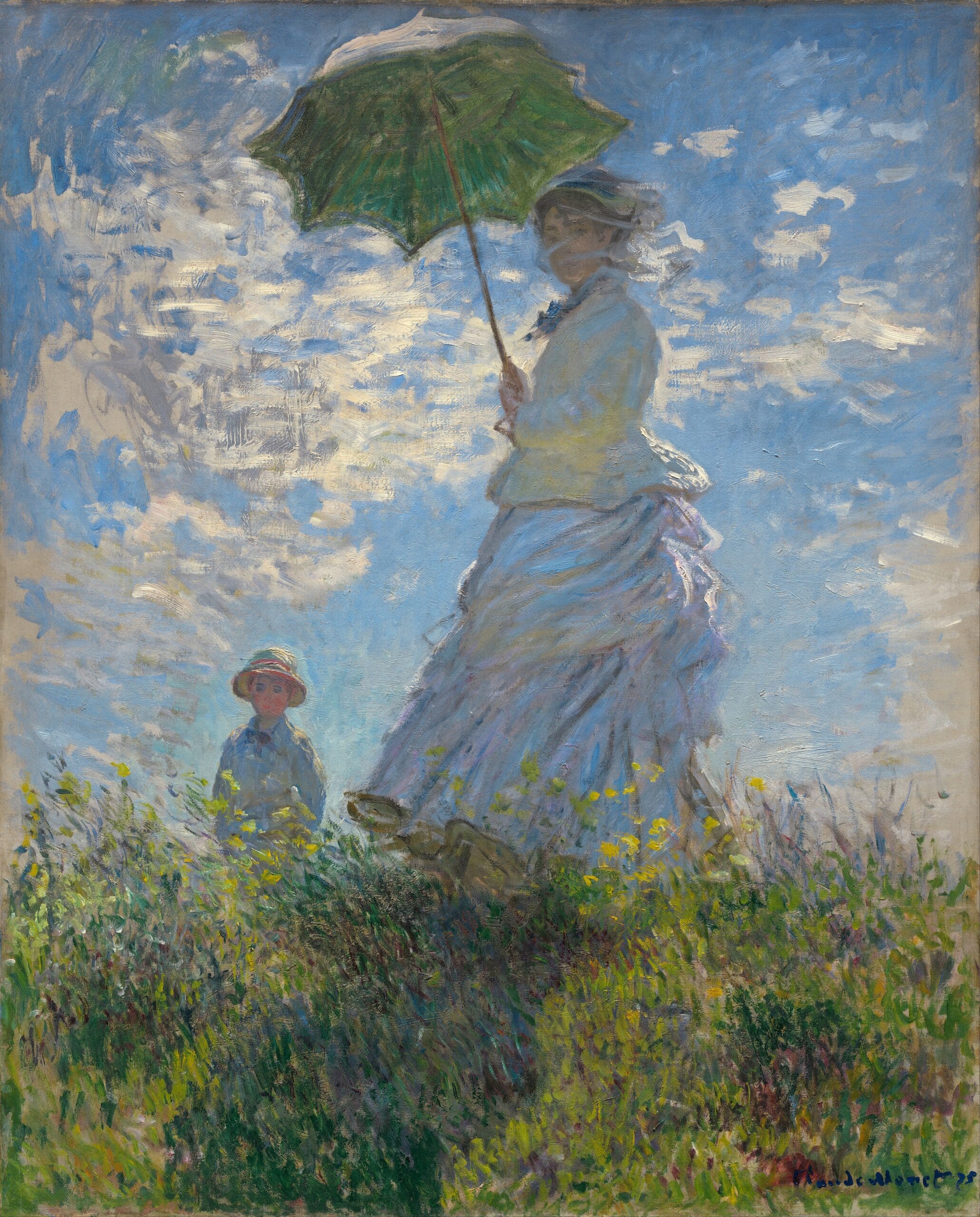 Woman with a Parasol by Claude Monet Woman with a Parasol by Claude Monet